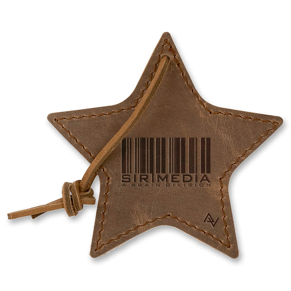 Stella Leather Star Ornament