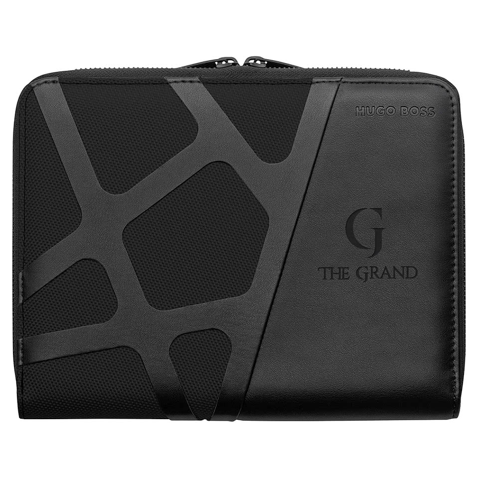 Hugo Boss Debossed A5 Conference Padfolio