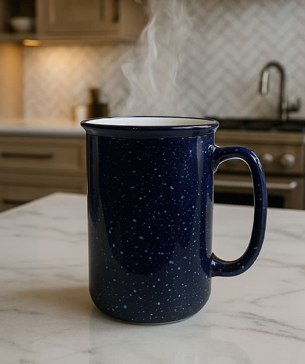 14 oz. Tall Retro Campfire Ceramic Mug