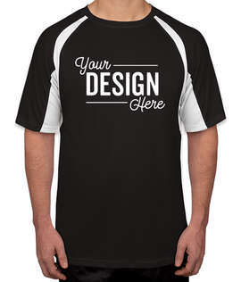 Badger B-Dry Contrast Performance Shirt - Color: Black / White