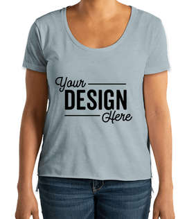 Next Level Women's Festival High-Low T-shirt - Color: Stonewash Denim