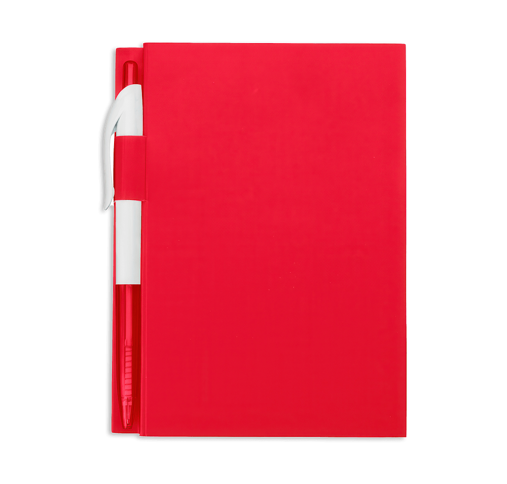 Medium Soft Cover Notebook with Pen-default