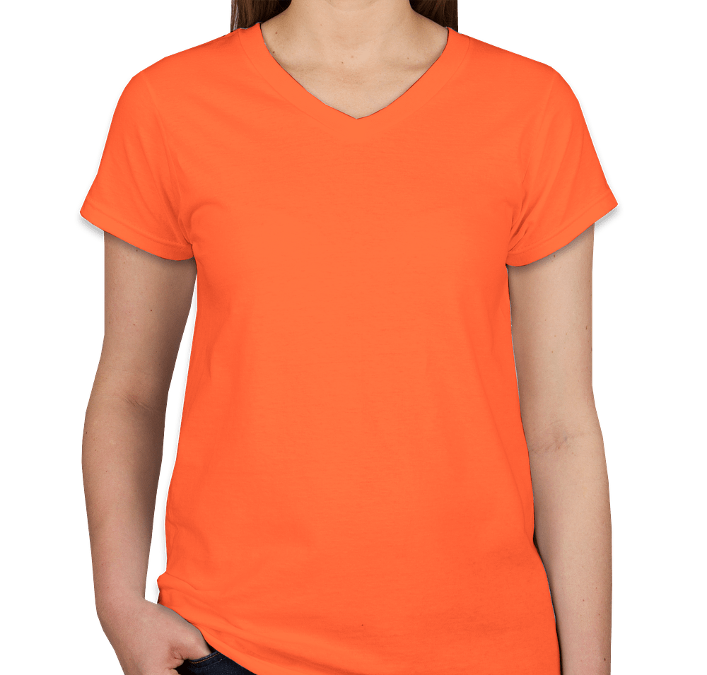 District Juniors Neon V-Neck T-shirt-default
