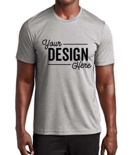 Sport-Tek Endeavor Performance Shirt - Color: Light Grey Heather / Light Grey