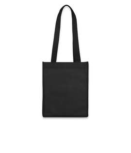 Mini Elm Non-Woven Grocery Tote Bag - Color: Black