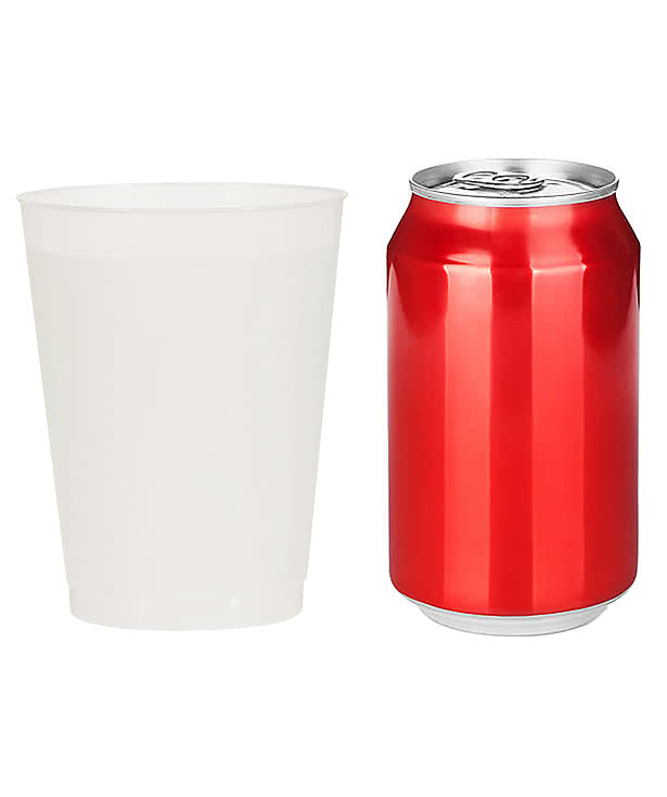 Full Color 16 oz. Frost Flex Plastic Stadium Cup