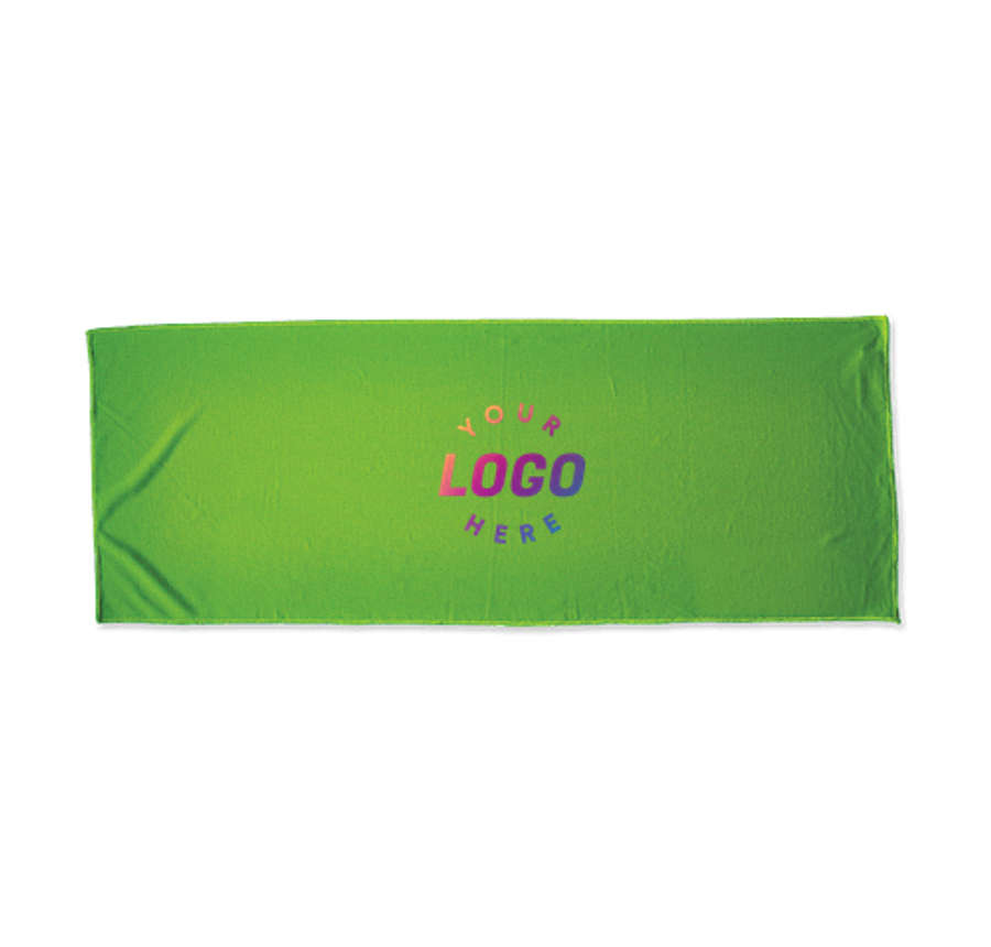 Full Color Alpha Fitness Cooling Towel in Lime