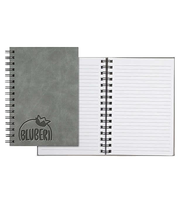 Castelli Debossed WireO Chia Medio Spiral Hard Cover Notebook
