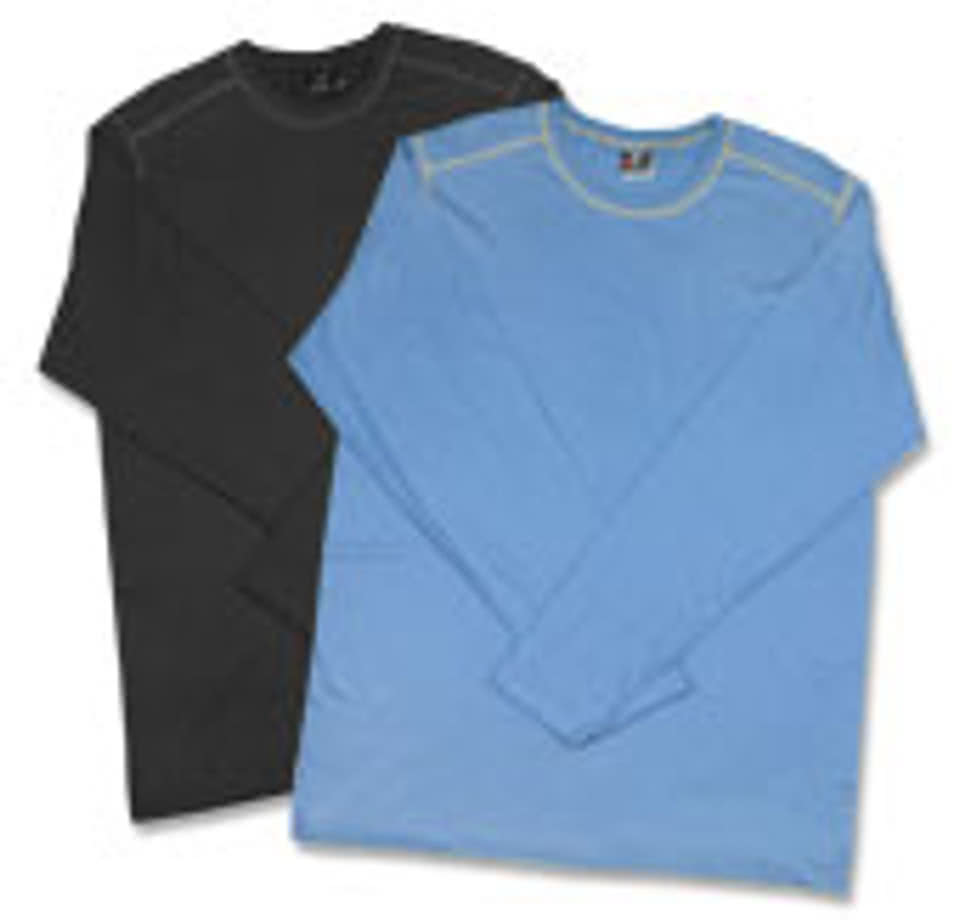 Hanes Contrast Stitch Long Sleeve T