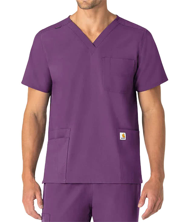 Carhartt Force Essentials Recycled V-Neck Scrub Top