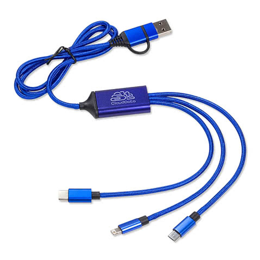 Traverse 3-in-1 Charging Cable in Black