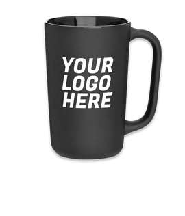 14 oz. Ledge Ceramic Mug - Color: Black