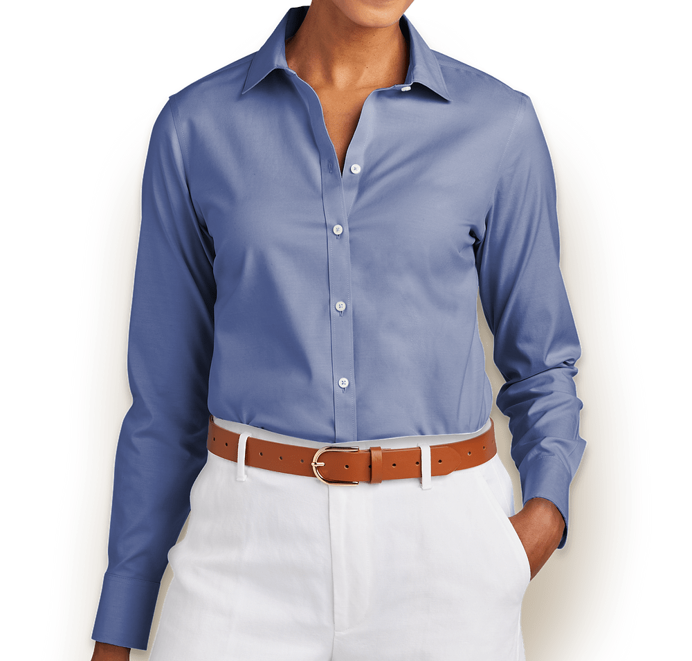 Brooks Brothers Women’s Wrinkle-Free Stretch Pinpoint Dress Shirt-default