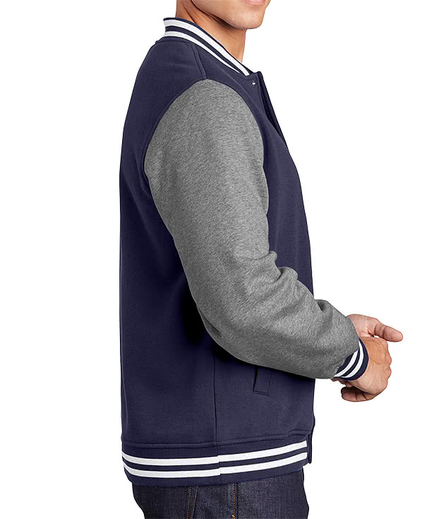 Sport-Tek Letterman Fleece Jacket - Printed