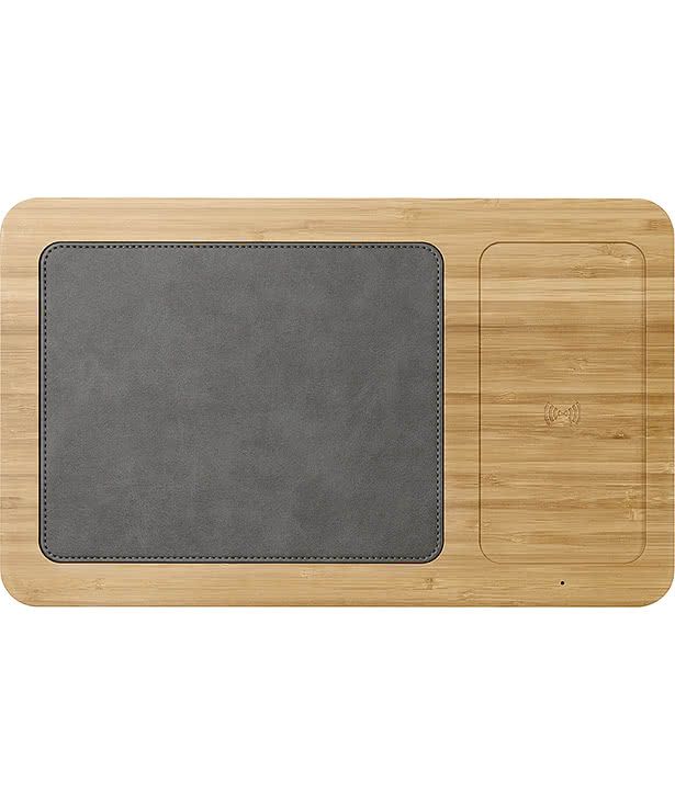 Auden Bamboo Wireless Charging Mouse Pad