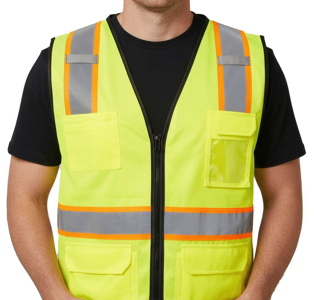 Kishigo Class 2 6-Pocket Contrast Mesh Safety Vest-default
