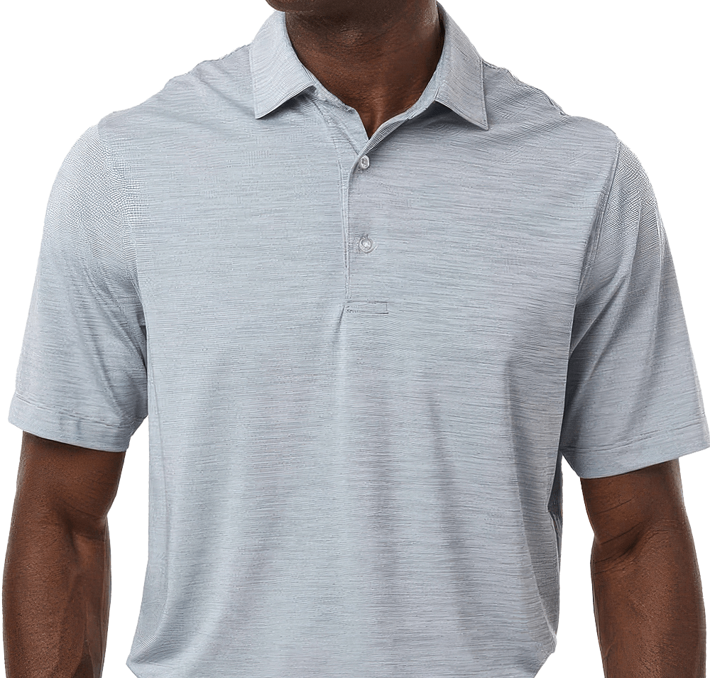 Paragon Bohemian Striped Heather Performance Polo - Printed-default