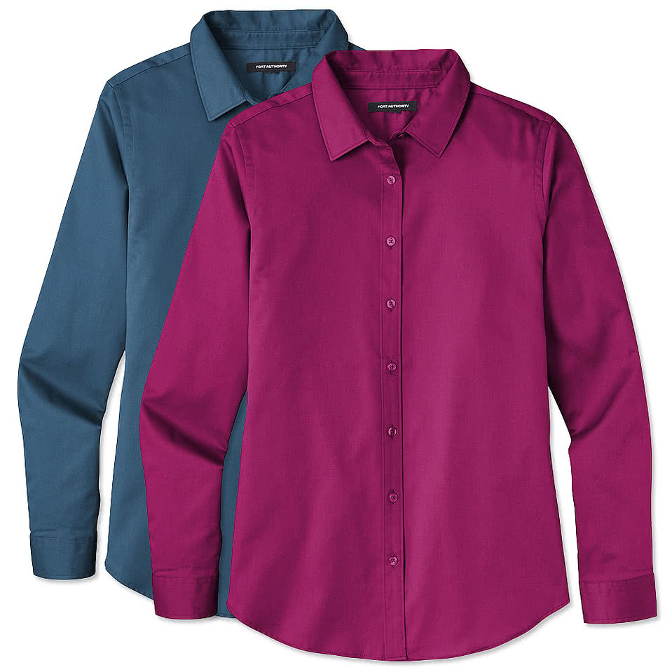 Port Authority Women's SuperPro React Dress Shirt - Embroidered