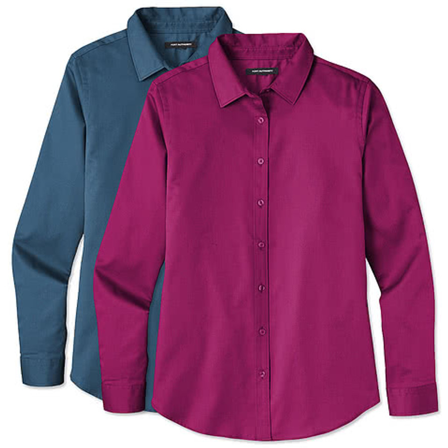 Port Authority Women's SuperPro React Dress Shirt - Embroidered