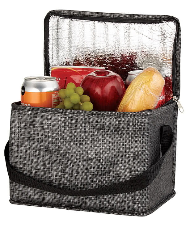 Crosshatch Non-Woven 8 Can Lunch Bag