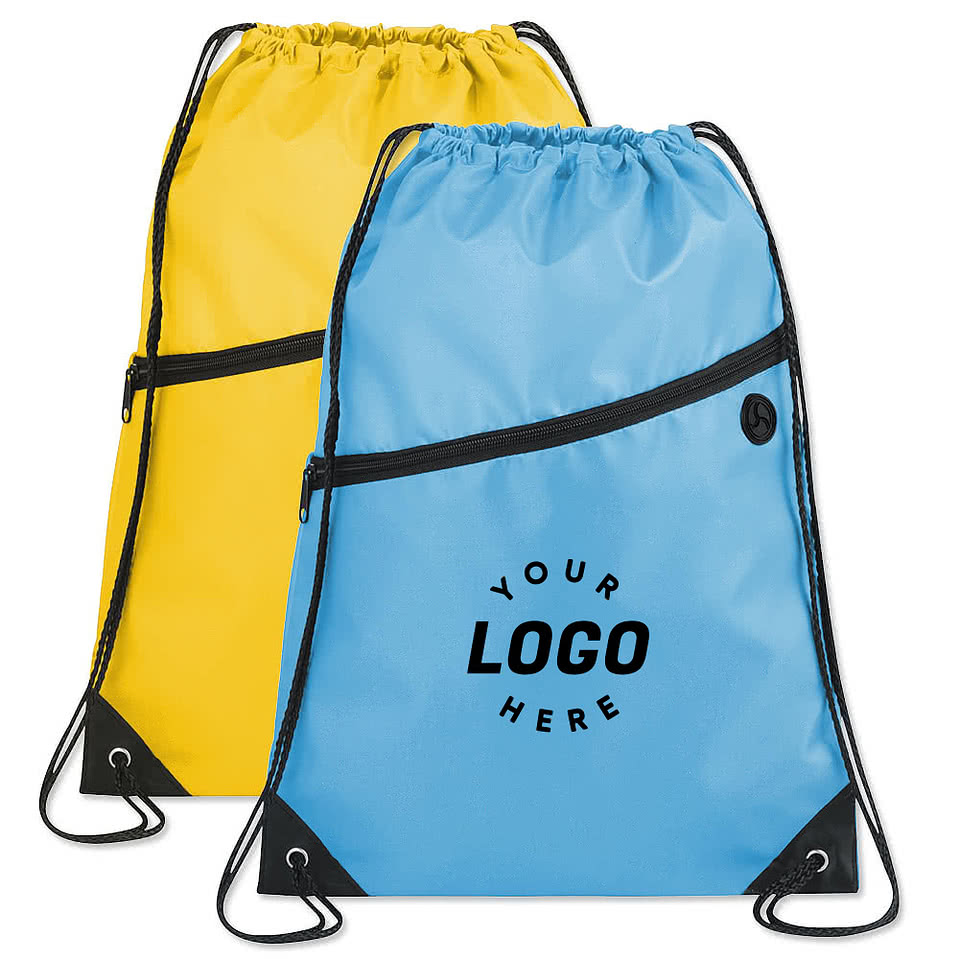 Custom ink shop drawstring bags