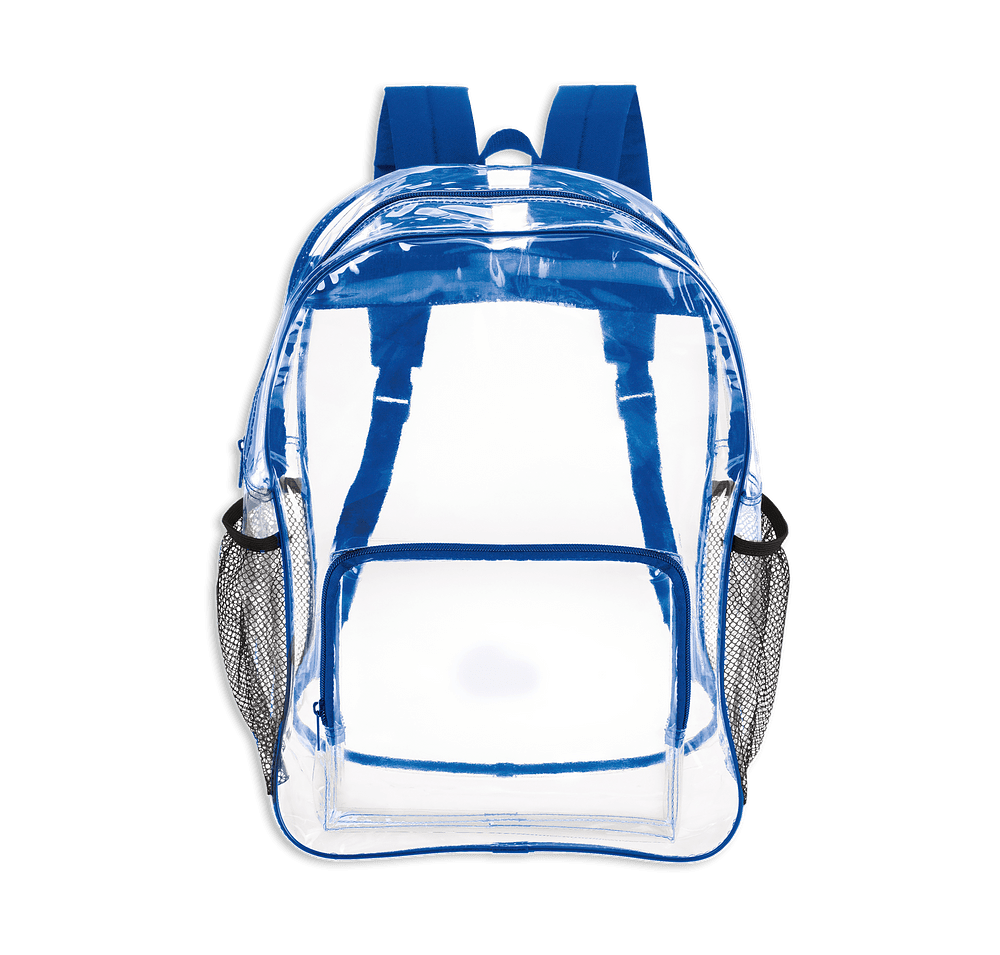 Clear Backpack with Side Pockets-default