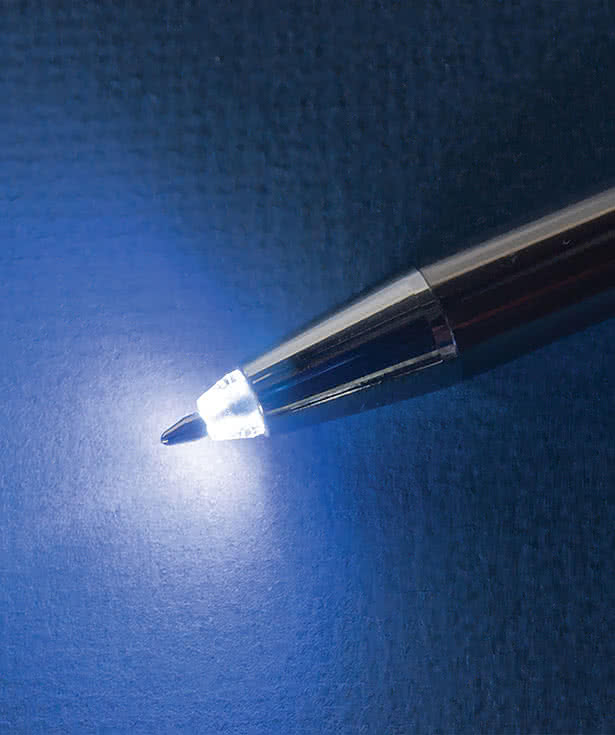 Laser Engraved Sonata LED Light Ballpoint Pen (blue ink)