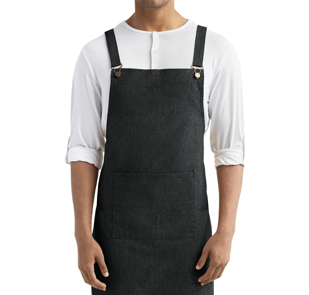 Artisan Collection Cross Back Barista Full Length Pocket Apron-default
