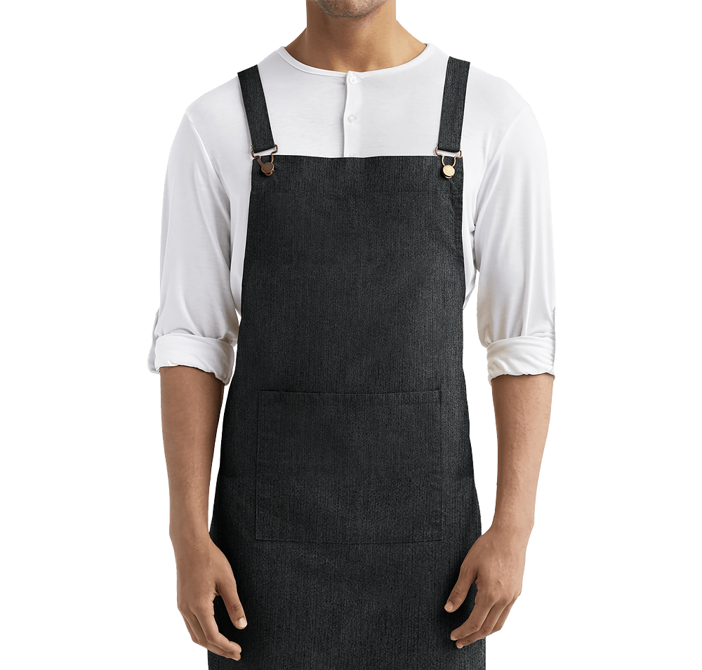 Artisan Collection Cross Back Barista Full Length Pocket Apron - Printed-default