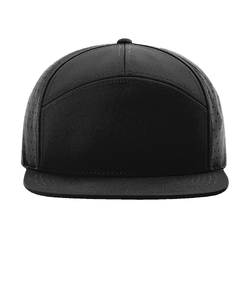 Richardson Cannon Perforated Performance Trucker Hat in Black