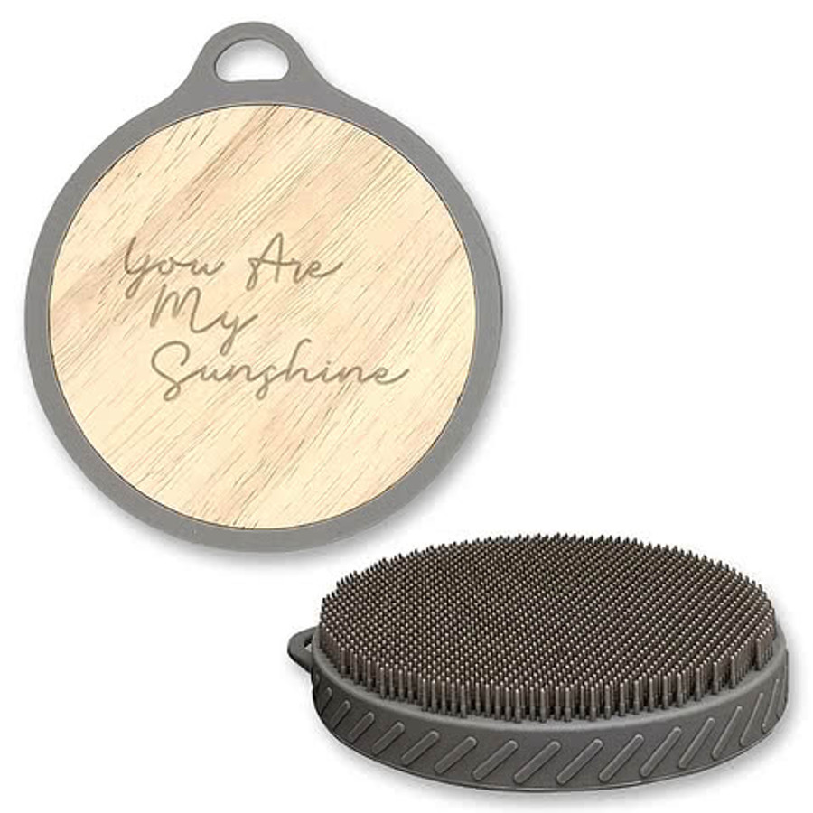 Face & Body Scrub Brush in GRAY
