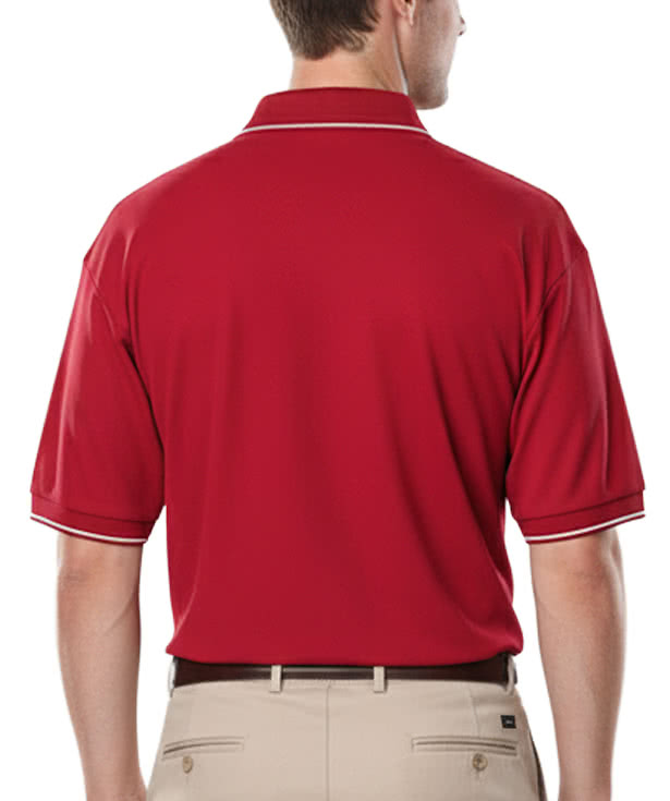 Blue Generation BLU-X-DRI Striped Trim Performance Polo