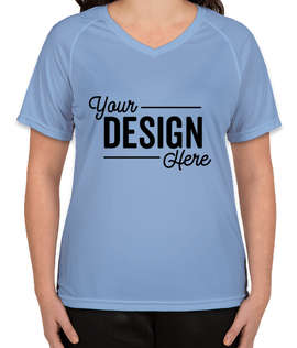 Augusta Women's Attain Raglan Performance Shirt - Color: Columbia Blue