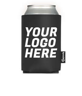 KOOZIE® Deluxe Collapsible Can Kooler - Color: Black