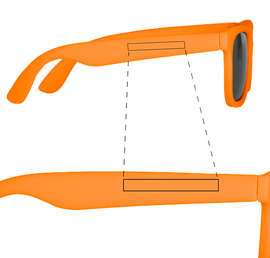 Youth Matte Sunglasses - Color: Orange