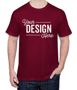 American Apparel USA-Made Jersey T-shirt - Color: Cranberry