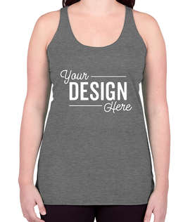 Bella + Canvas Women's Tri-Blend Racerback Tank - Color: Grey Tri-Blend