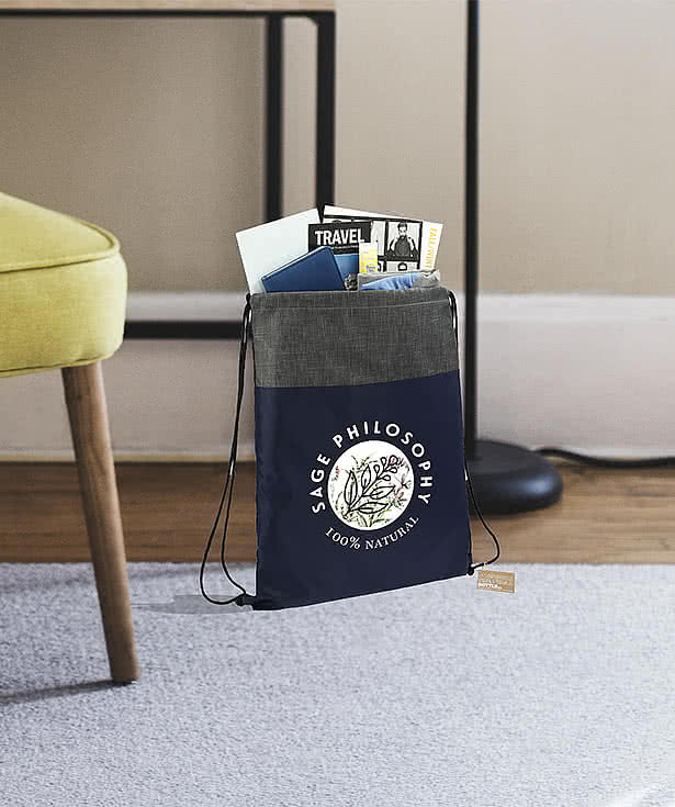 Ash Recycled Drawstring Bag