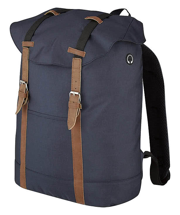 Flap Drawstring Backpack