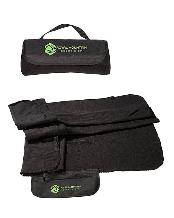 Fleece Roll Up Blanket with Handle