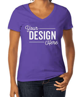 Hanes Women's Perfect-T V-Neck T-shirt - Color: Purple