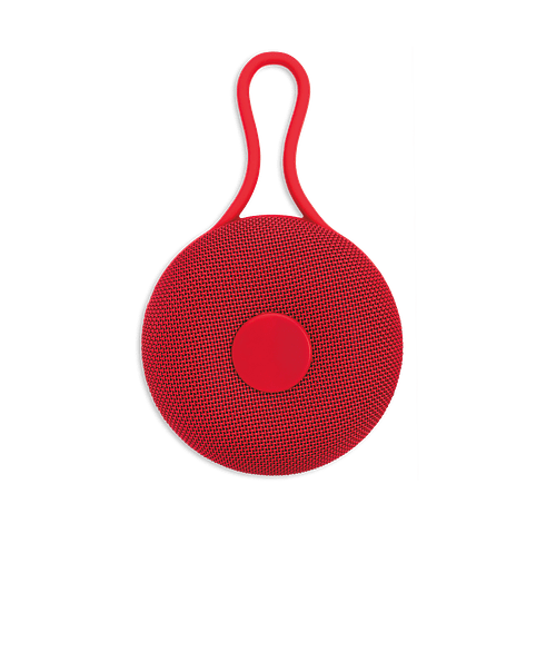 Full Color Koozie® Fabric Waterproof Bluetooth Speaker in Red