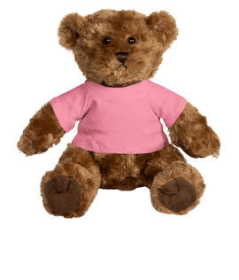 10" Traditional Brown Bear - Color: Brown Bear / Pink T-shirt