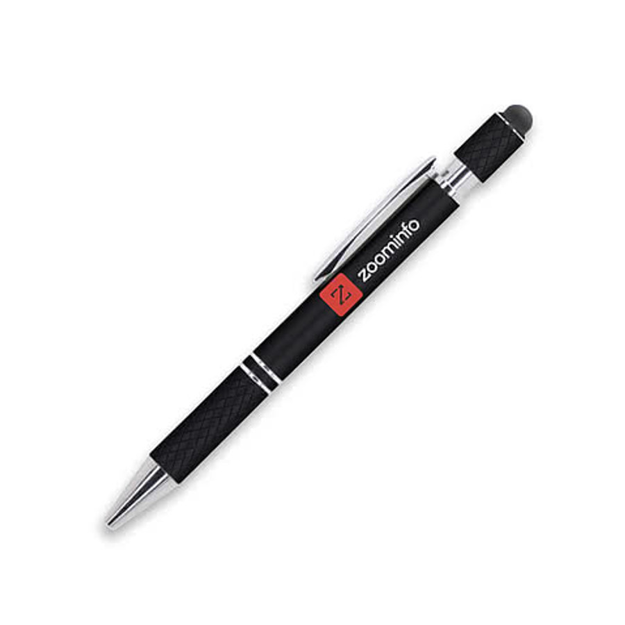 Spin-It Executive Metal Stylus Ballpoint Pen in White