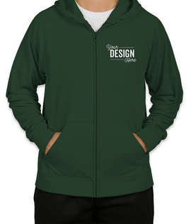 Jerzees Performance Zip Hoodie - Color: Forest Green