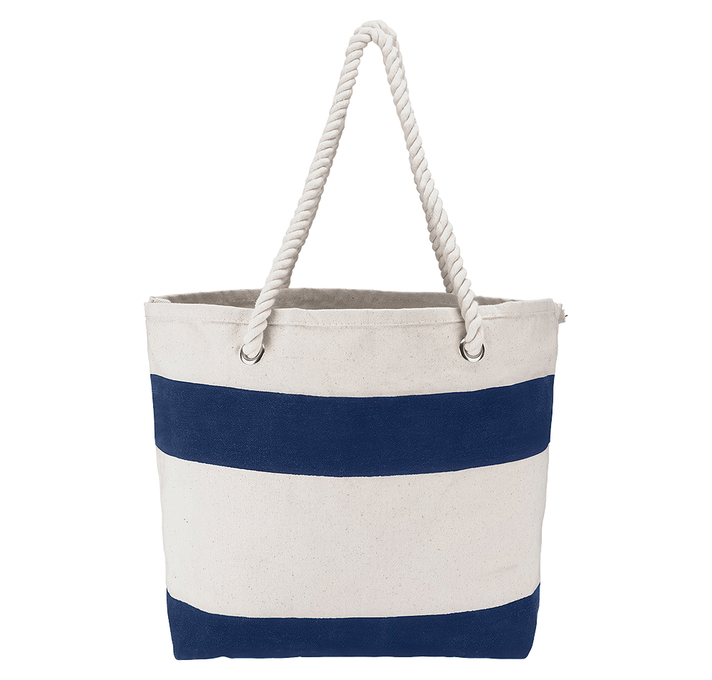 Cotton Resort Tote Bag with Rope Handle-default