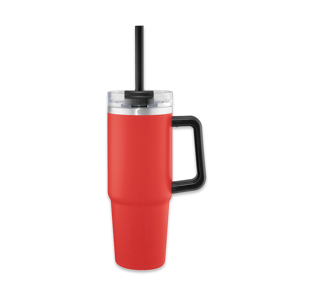 30 oz. Intrepid Recycled Stainless Steel Tumbler with Straw-default