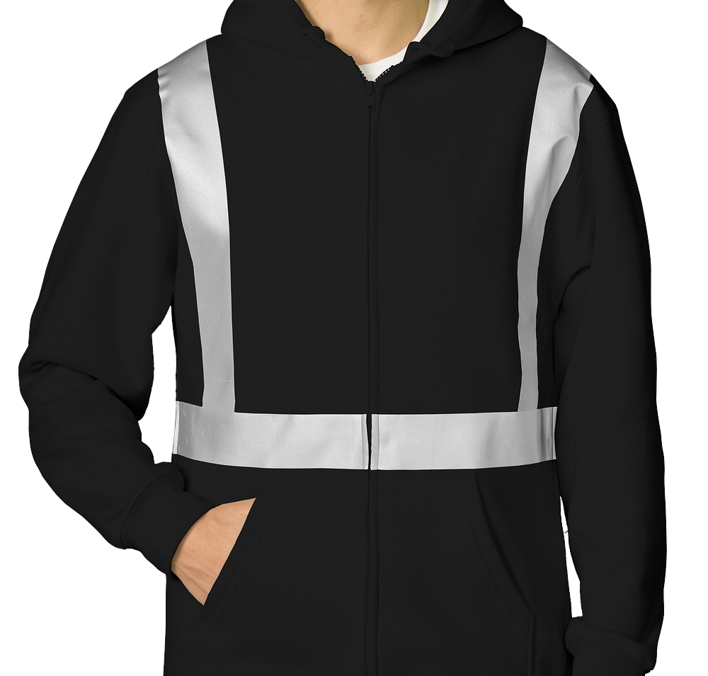 Bayside USA-Made Hi-Vis Zip Hoodie-default