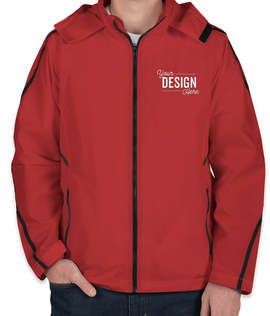 Team 365 Mesh Lined Hooded Jacket - Color: Sport Scarlet Red