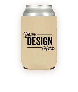 Foldable Neoprene Can Cooler - Color: Beige